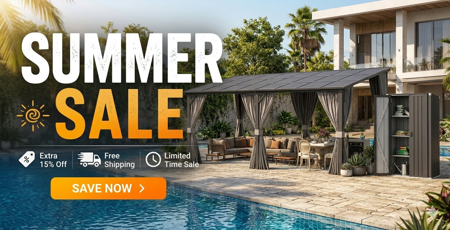 AECOJOY Hardtop Gazebo - 29% Off Back To School Sale